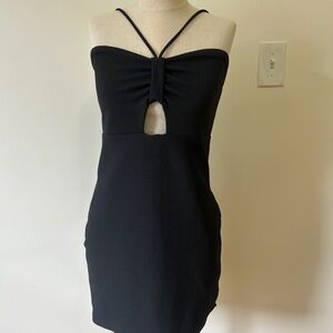 Express Black Cutout Mini Dress